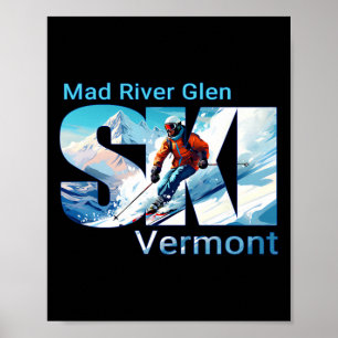 Poster Vacances de ski cool à Mad River Glen Ski Outdoor