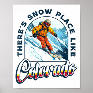 Poster vacances de ski dans le Colorado Colorado Aspen st