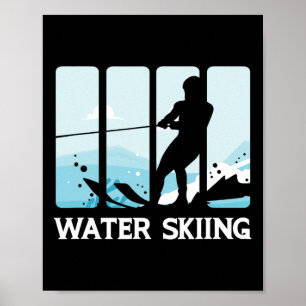 Poster Vacances de ski nautique aventure estivale sport a