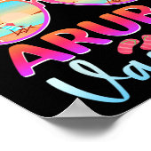 Poster Vacances d'été à la plage à Aruba 2025 tout droit  (Coin)