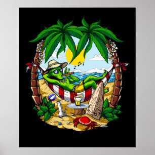 Poster Vacances d'été Alien