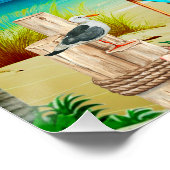 Poster Vacances d'été sur la plage, Détente (Coin)