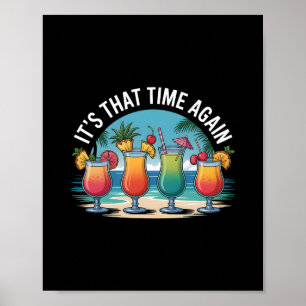 Poster Vacances d'été tropicales de Tails dans l'île des