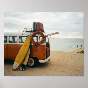 Poster Vacances d'été Vintage Beach Image