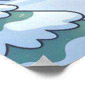 Poster Vacances d'hiver petits enfants portant des mantea (Coin)