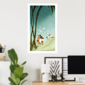 Poster Vacances en famille (Bureau à domicile)