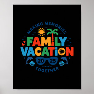 Poster Vacances en famille 2025 ambiance réunion de famil