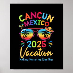 Poster Vacances en famille à Cancunn au Mexique 2025 Crée