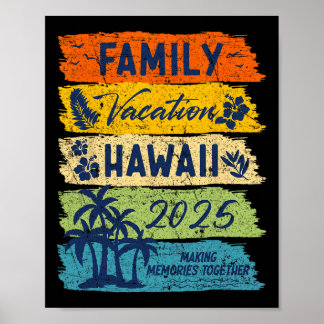 Poster Vacances en famille à Hawaï 2025 Groupe de vacance