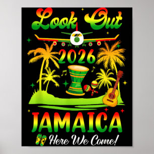 Poster Vacances en Jamaïque 2026 Nous arrivons Anniversai