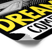 Poster Vacances en vol Agent de voyage Faire des rêves (Coin)