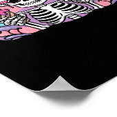 Poster Vacances été Summerween Vibes Skeleton IceCream (Coin)