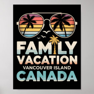 Poster Vacances familiales à l'île de Vancouver Canada Vo