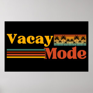 POSTER VACANCES FAMILIALES PAL TREE MODE VACANCES