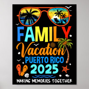 Poster Vacances famille Porto Rico 2025 Vacances famille