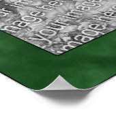 Poster Vacances Gingerbread Men Frame Ajouter Votre Photo (Coin)