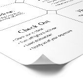 Poster Vacances Location Maison de bienvenue Panneau d'in (Coin)