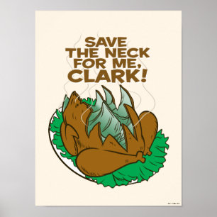 Poster Vacances Noël Sauvez le cou pour moi, Clark !