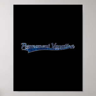 Poster Vacances Permanentes Détente Voyage Vintage Varsi