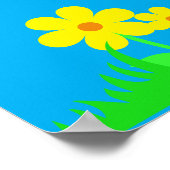 Poster Vacances personnalisées Bible Fleurs de l'école (Coin)