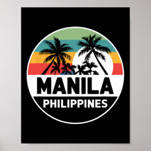 Poster Vacances philippines souvenir vintage homme