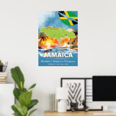 Poster Vacances romantiques en lune de miel Jamaïque Isla (Bureau à domicile)