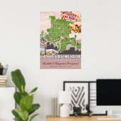 Poster Vacances romantiques lune de miel Las Vegas Nevada (Bureau à domicile)