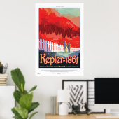 Poster Vacances sur Kepler 186f Où l'herbe est toujours r (Bureau à domicile)