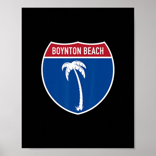 Poster Vacances sur l'autoroute interstate à Boynton Beac (Devant)