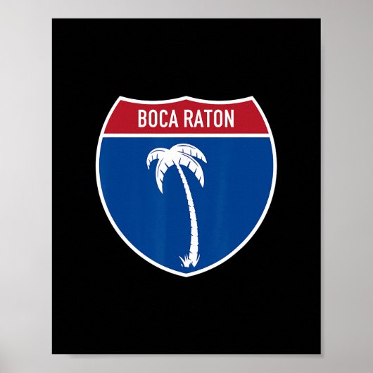 Poster Vacances sur l'autoroute interstate Boca Raton Flo (Devant)