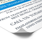 Poster Vacances tropicales, Annonce des agents de voyage (Coin)