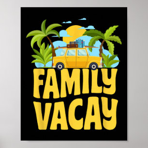 Poster Vacances vacances de printemps en famille Vacances