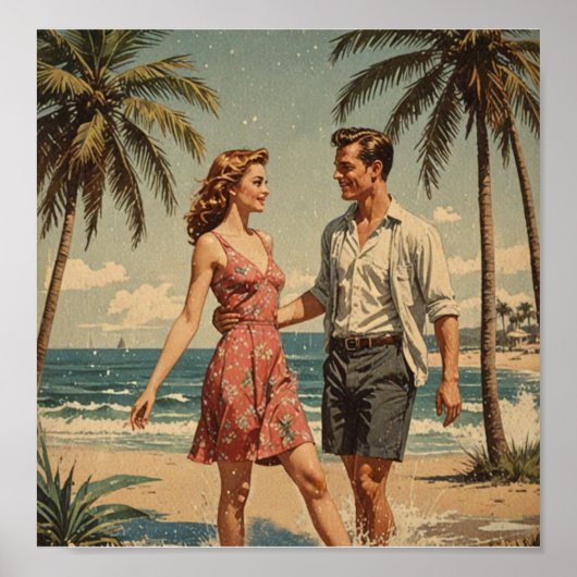 Poster vacances vintages (Devant)