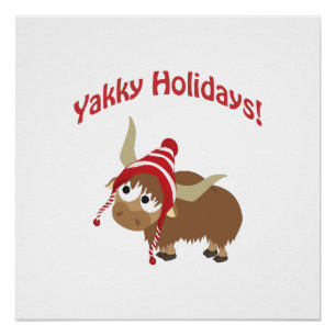 Poster Vacances Yakky ! Yak d'hiver