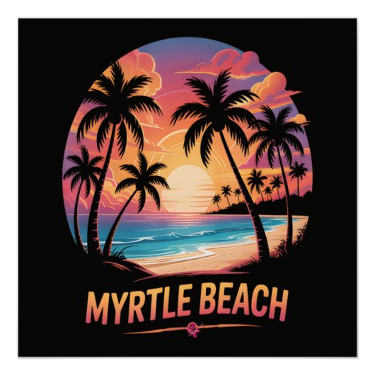Poster Vacancier de Myrtle Beach (Devant)