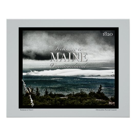 Poster Vacationland, Maine (Devant)