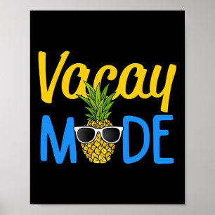 Poster Vacay Mode Ananas Funny Famille Vacances Plage H