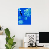 Poster Vaccin contre la grippe, illustration conceptuelle (Bureau à domicile)