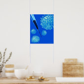 Poster Vaccin contre la grippe, illustration conceptuelle (Cuisine)