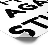 Poster Vaccin Contre La Stupidité (Coin)