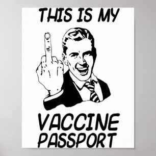 Poster Vaccin drôle Prt Vaccination Entièrement Vacciné