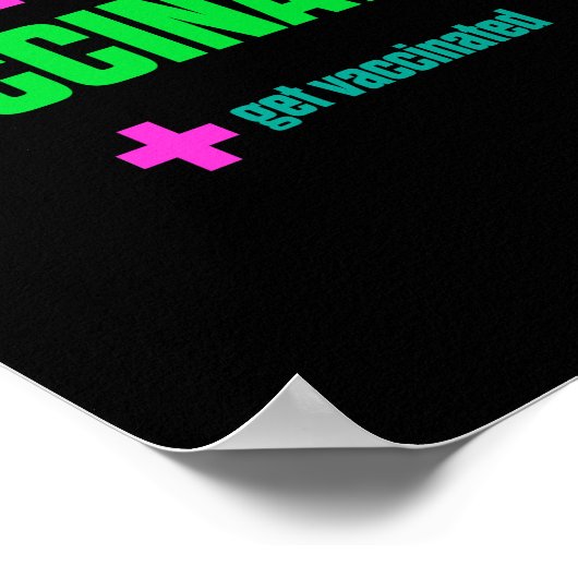 Poster Vaccinated Vaccine Pro Vaccination Get Vaccinated (Coin)