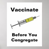 Poster Vacciner avant votre congrégation (Devant)