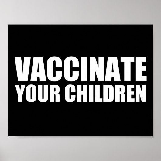 Poster Vacciner vos enfants (Devant)