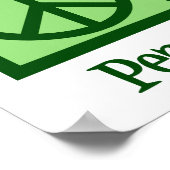 Poster Vaccins Peace Love (Coin)