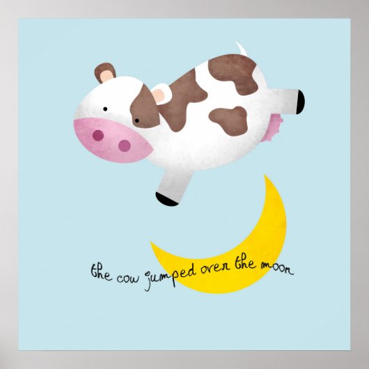 Poster Vache a sauté par dessus la Lune (Devant)