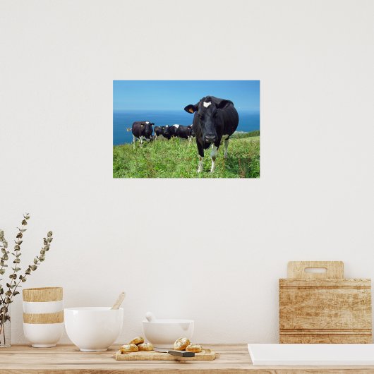 Poster Vache agacée (Cuisine)