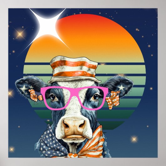 Poster Vache américaine (Devant)