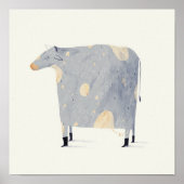 Poster Vache avec bottes (Devant)