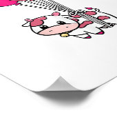 Poster Vache Birthday Balloon Theme Party Fermier Anniver (Coin)